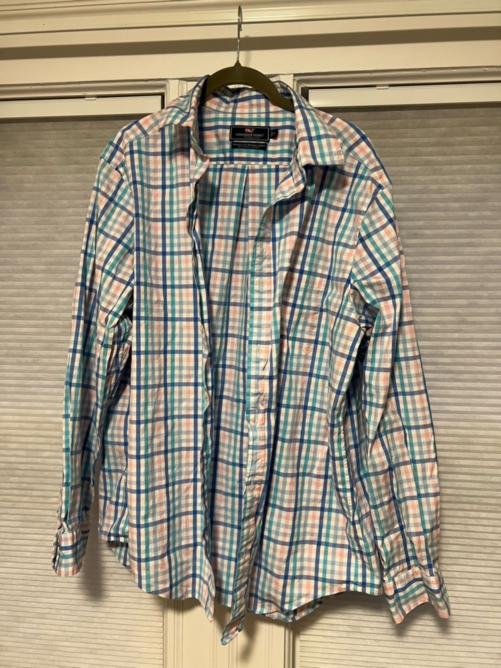 Vineyard Vines Pastel Plaid Button-Down Shirt - Blue/Pink
